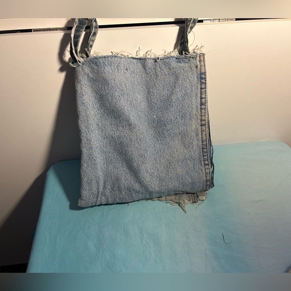 Handmade denim mini purse - Picture 2 of 4